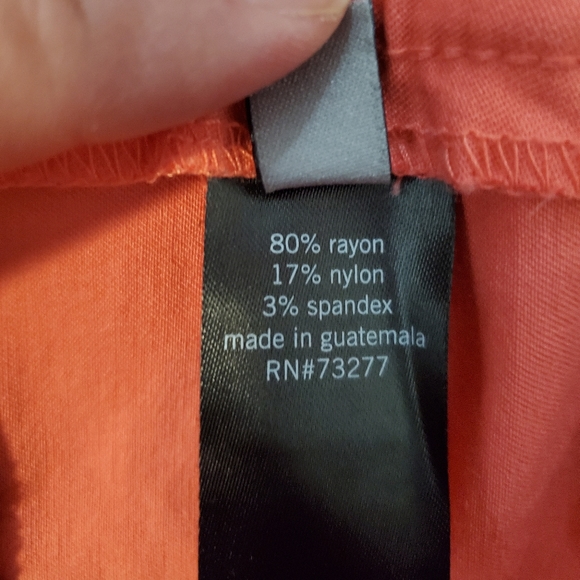 Apt. 9 Orange Capris, Size 16 - Picture 3 of 4